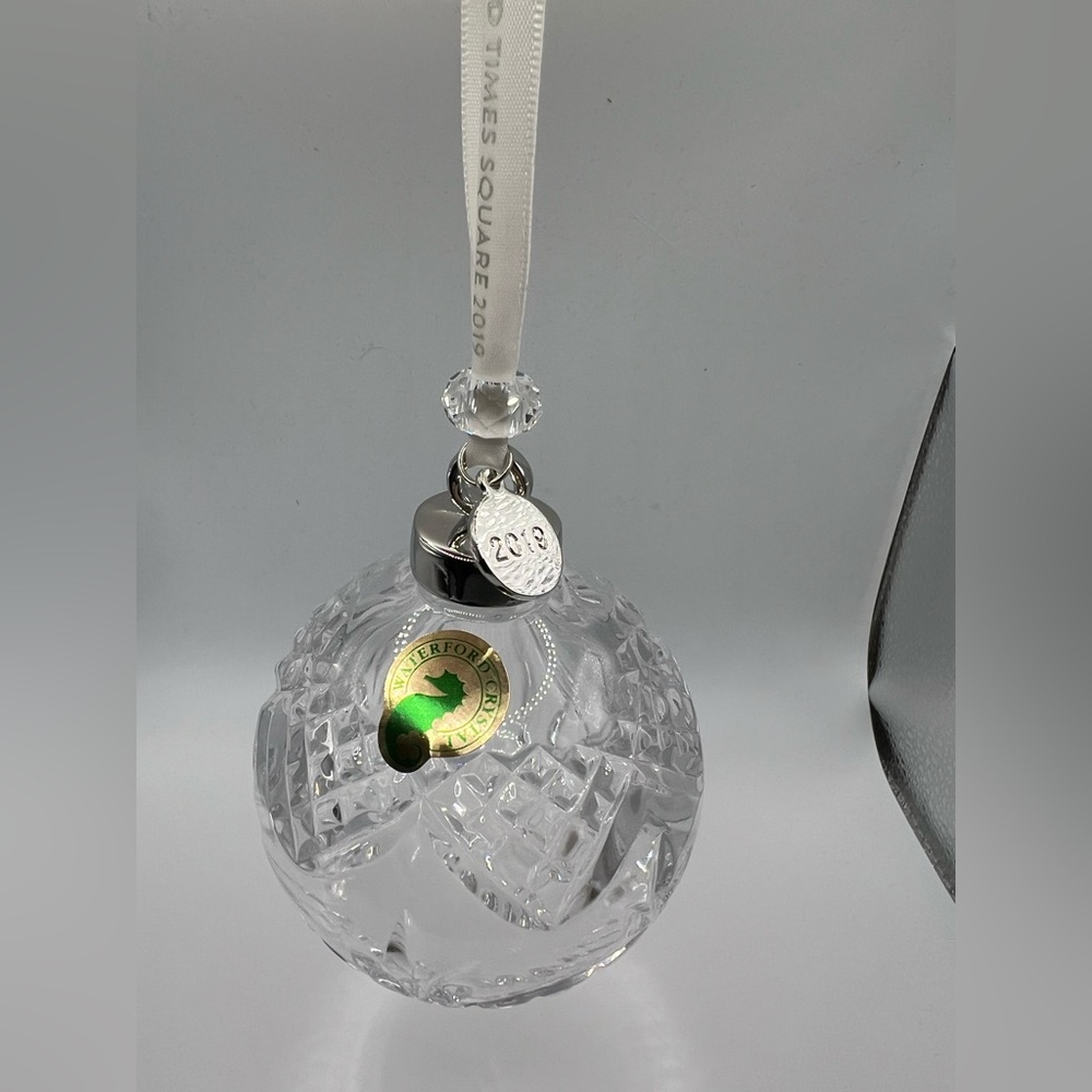 2019 Waterford Times Square Crystal Ornament- Gift of Harmony